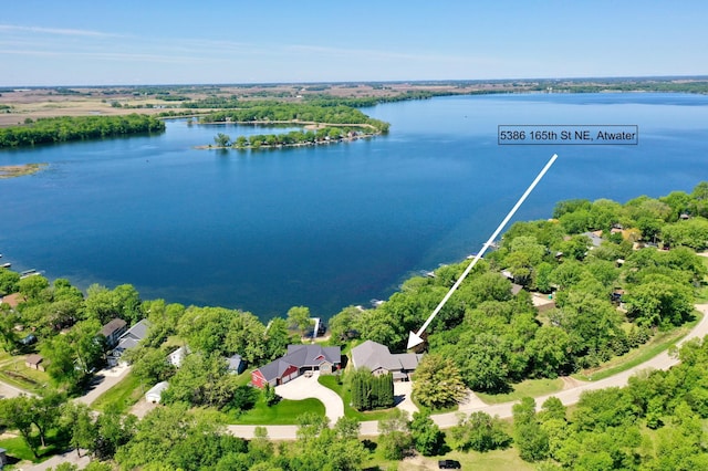 5386 165th St NE, Atwater, MN 56209 - drone / aerial view of a large body of water