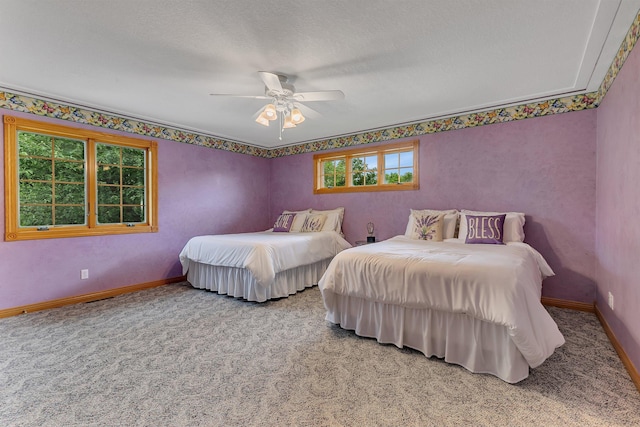 5386 165th St NE, Atwater, MN 56209 - carpeted bedroom with baseboards and a ceiling fan