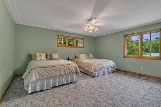 5386 165th St NE, Atwater, MN 56209 - carpeted bedroom featuring baseboards and a ceiling fan