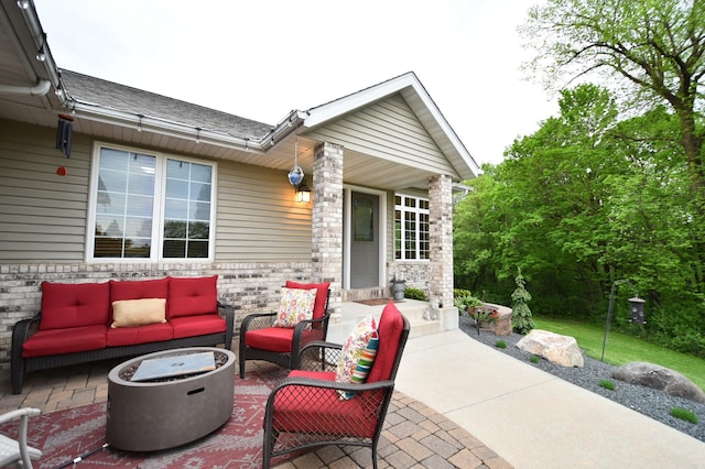 201 Ridge Dr, Kenyon, MN 55946 - view of patio / terrace featuring an outdoor hangout area