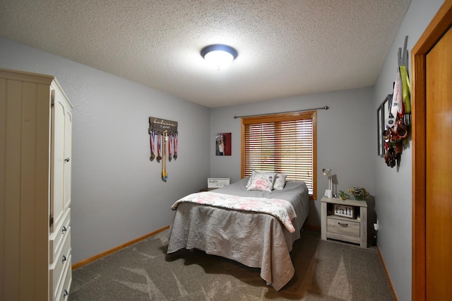 201 Ridge Dr, Kenyon, MN 55946 - bedroom with carpet flooring, a textured ceiling, and baseboards