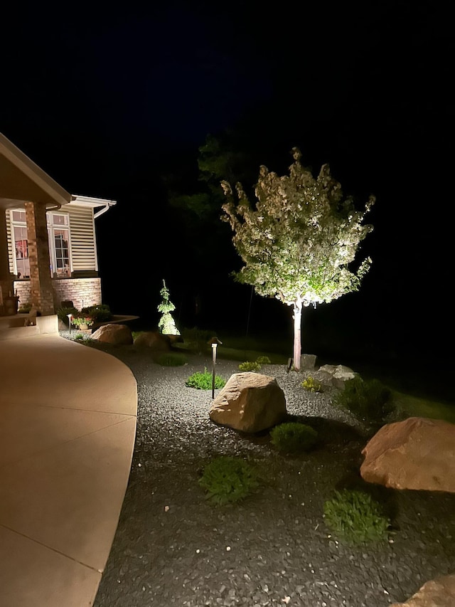 201 Ridge Dr, Kenyon, MN 55946 - view of yard at night