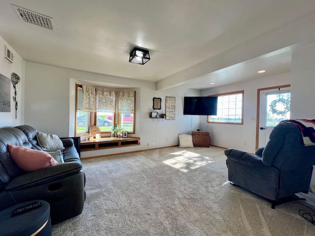 404 1st St S, Hoffman, MN 56339 - carpeted living area featuring baseboards