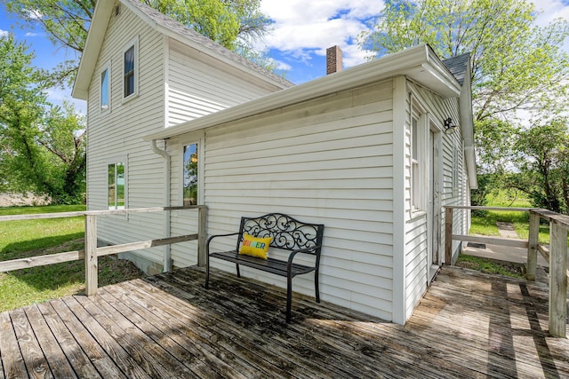 7149 92nd Ave SW, Lemond Twp, MN 56026 - view of wooden deck