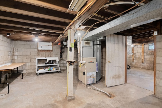 7149 92nd Ave SW, Lemond Twp, MN 56026 - unfinished below grade area with heating unit