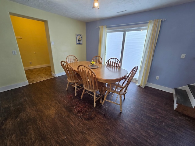 21824 County Highway 20, Lake Eunice Twp, MN 56501 - dining area with wood finished floors and baseboards
