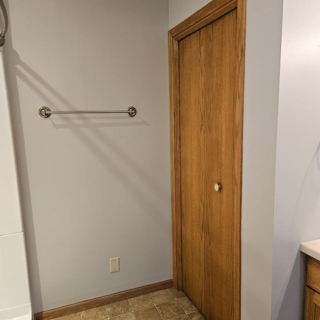 410 9th St, Morris, MN 56267 - bathroom featuring vanity and baseboards