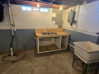 405 16th Ave NE, Waseca, MN 56093 - below grade area featuring electric panel and a sink