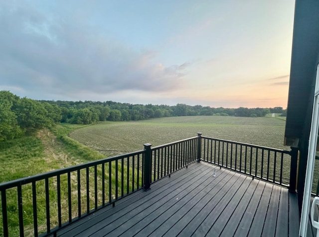 40580 Bow Trl, Nerstrand, MN 55053 - view of deck at dusk
