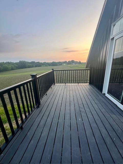 40580 Bow Trl, Nerstrand, MN 55053 - view of deck at dusk