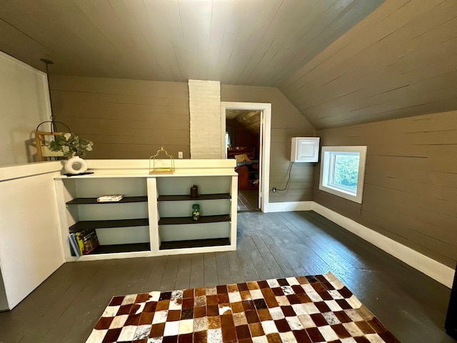 40580 Bow Trl, Nerstrand, MN 55053 - bonus room featuring dark wood finished floors, lofted ceiling, and wood ceiling