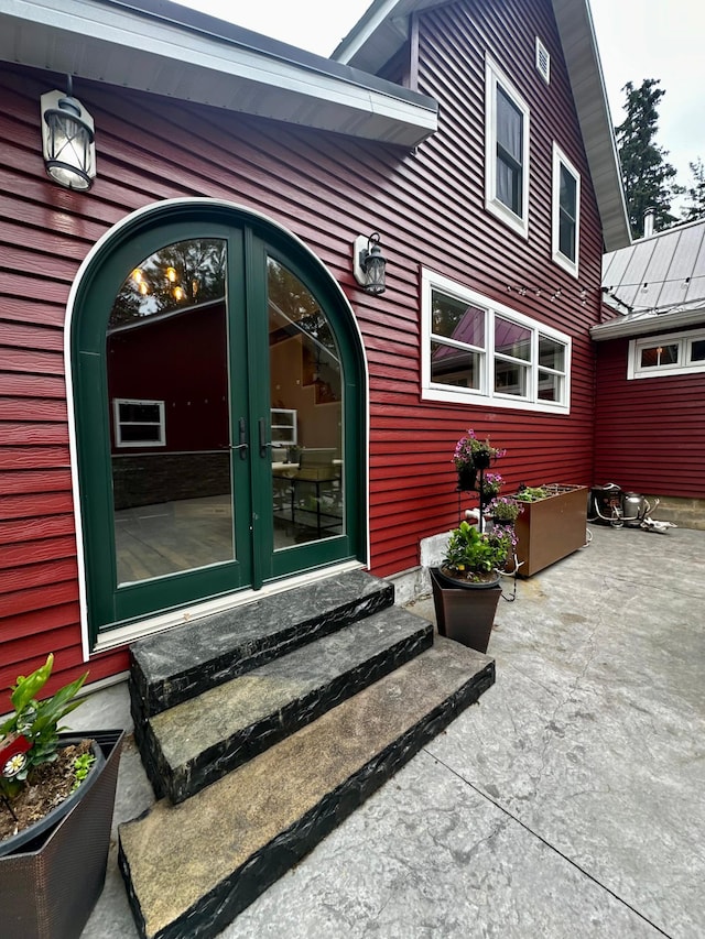 40580 Bow Trl, Nerstrand, MN 55053 - doorway to property with french doors and a patio area