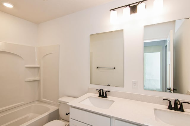 12114 Ivy St, Rogers, MN 55369 - full bathroom featuring double vanity and shower / bathtub combination