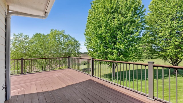 27285 Cambodia Ave, Castle Rock Twp, MN 55024 - wooden terrace featuring a lawn