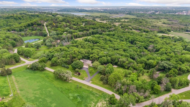 1405 Farm Rd, Chanhassen, MN 55318 - drone / aerial view of a large body of water and a forest