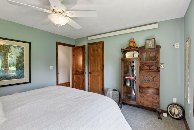 1405 Farm Rd, Chanhassen, MN 55318 - bedroom featuring carpet flooring, a ceiling fan, and baseboards