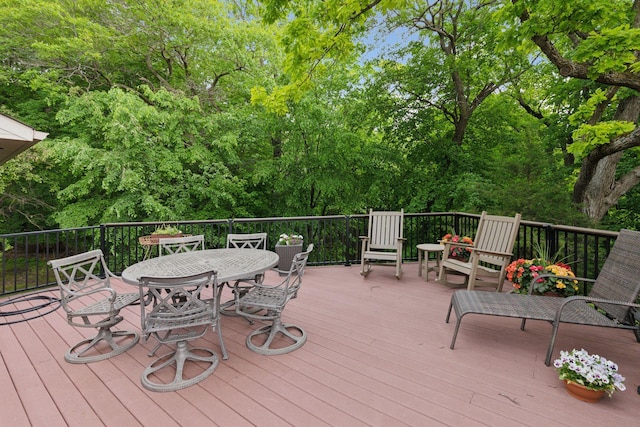 1405 Farm Rd, Chanhassen, MN 55318 - deck featuring outdoor dining area