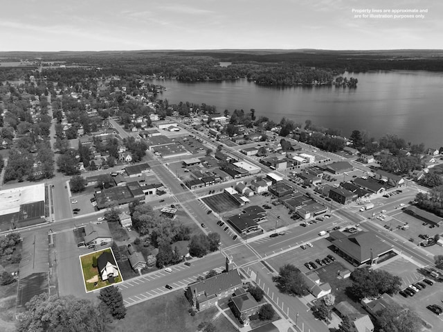 324 Douglas St, Chetek, WI 54728 - bird's eye view of a nearby body of water