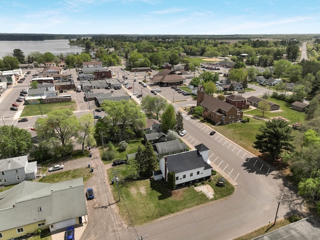 324 Douglas St, Chetek, WI 54728 - aerial perspective of suburban area featuring a nearby body of water