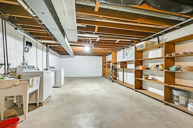 5030 Sheridan Ave S, Minneapolis, MN 55410 - below grade area with independent washer and dryer