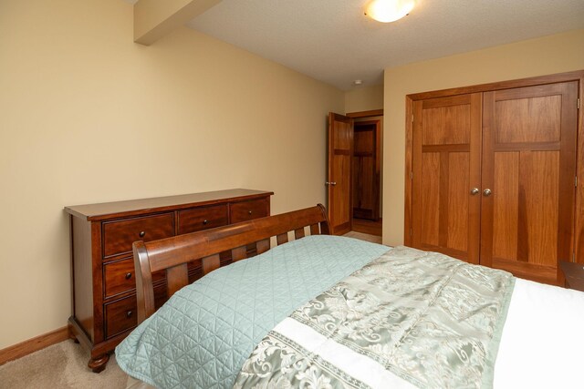 1121 Maplebeck Enclave NE, Byron, MN 55920 - bedroom featuring a closet, light carpet, and baseboards
