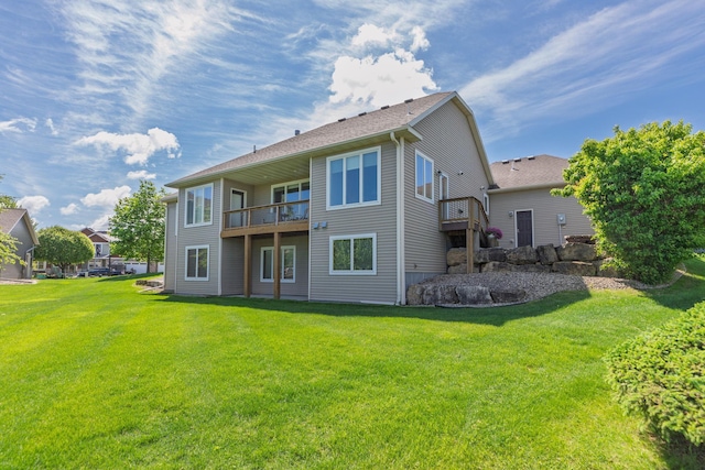 1121 Maplebeck Enclave NE, Byron, MN 55920 - back of house with a yard and a balcony