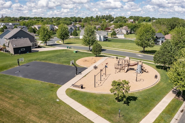 1121 Maplebeck Enclave NE, Byron, MN 55920 - aerial view of residential area with a park