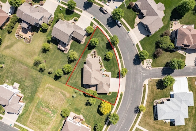 1121 Maplebeck Enclave NE, Byron, MN 55920 - aerial view of residential area with property boundaries highlighted
