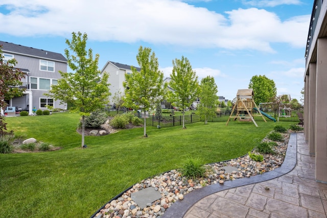 11686 32nd St N, Lake Elmo, MN 55042 - view of yard with a playground