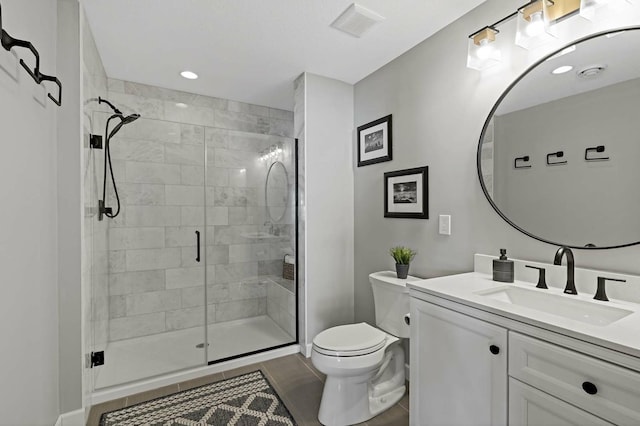 11686 32nd St N, Lake Elmo, MN 55042 - full bathroom with vanity, toilet, and a shower stall