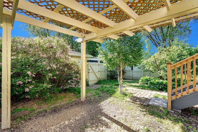 4845 15th Ave S, Minneapolis, MN 55417 - view of yard featuring a gate and a pergola