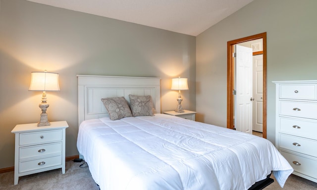 4960 149th St N Unit 6, Hugo, MN 55038 - bedroom with lofted ceiling, carpet, and baseboards