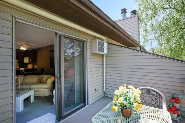 1825 Perlich Ave Unit 206, Red Wing, MN 55066 - balcony featuring a wall mounted air conditioner