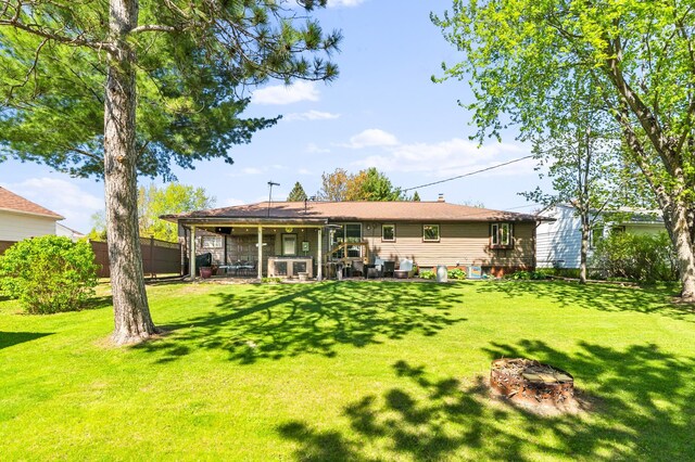 721 Maple Dr, Aurora, MN 55705 - back of property with a patio