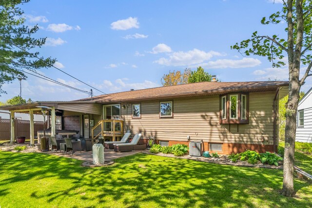 721 Maple Dr, Aurora, MN 55705 - back of house with a patio area