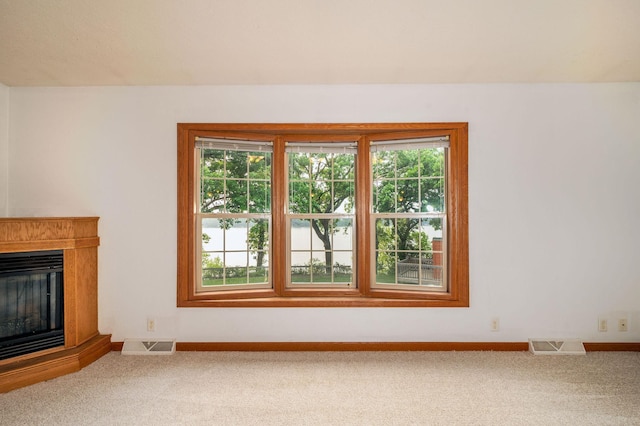 614 S Shore Dr S, Windom, MN 56101 - unfurnished living room with plenty of natural light, baseboards, and carpet