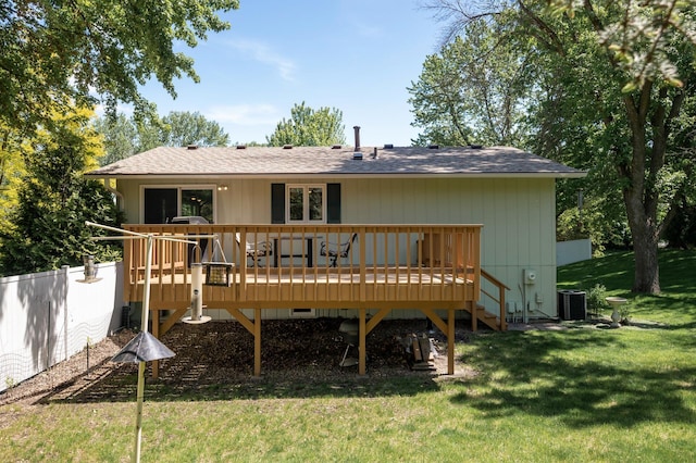 17915 17th Ave N, Plymouth, MN 55447 - back of house with a deck and roof with shingles
