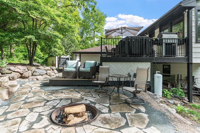 8150 Wildwood Rd, Laketown Twp, MN 55387 - view of patio / terrace featuring an outdoor living space