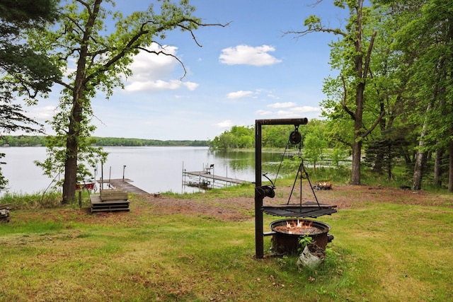 218 9 1/4 Ave, Turtle Lake, WI 54004 - dock area with a water view