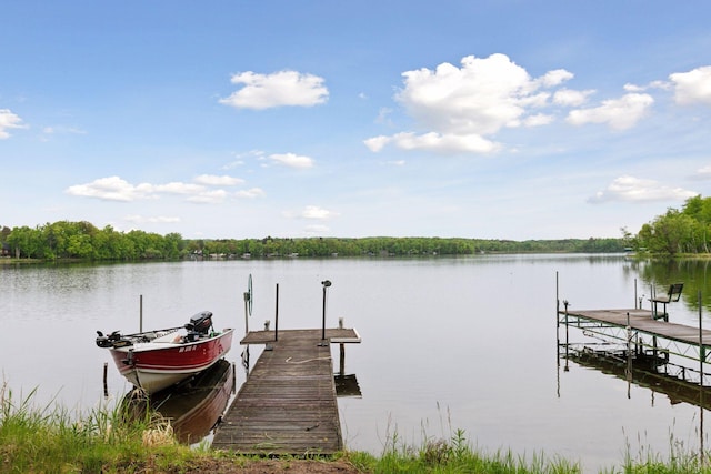 218 9 1/4 Ave, Turtle Lake, WI 54004 - dock featuring a water view