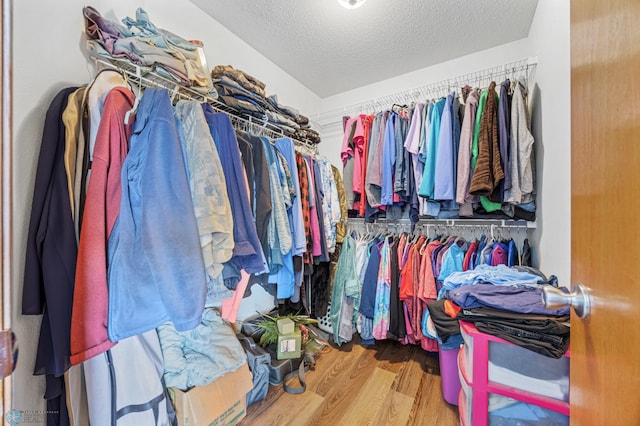 1095 Parkway Ln, West Fargo, ND 58078 - spacious closet featuring wood finished floors