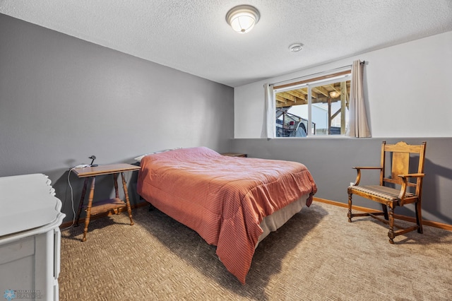 1095 Parkway Ln, West Fargo, ND 58078 - bedroom with carpet floors, a textured ceiling, and baseboards