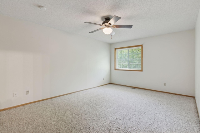 8379 Corcoran Cir Unit 47, Inver Grove Heights, MN 55076 - carpeted spare room with ceiling fan, a textured ceiling, and baseboards