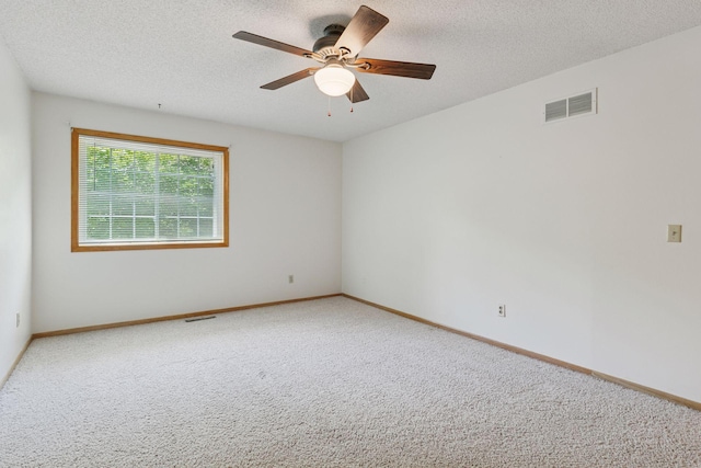 8379 Corcoran Cir Unit 47, Inver Grove Heights, MN 55076 - carpeted spare room with ceiling fan, baseboards, and a textured ceiling