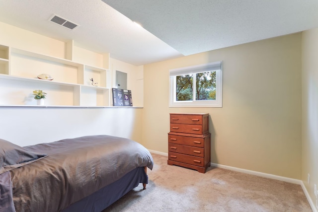 10432 102nd Pl, Maple Grove, MN 55369 - bedroom featuring light colored carpet, baseboards, and a textured ceiling