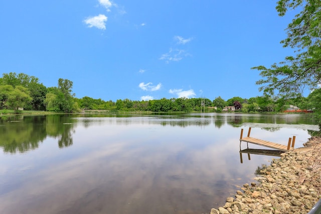 10432 102nd Pl, Maple Grove, MN 55369 - dock area featuring a water view and a wooded view