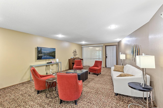 10441 Greenbrier Rd Unit 315, Minnetonka, MN 55305 - carpeted living room featuring recessed lighting and baseboards