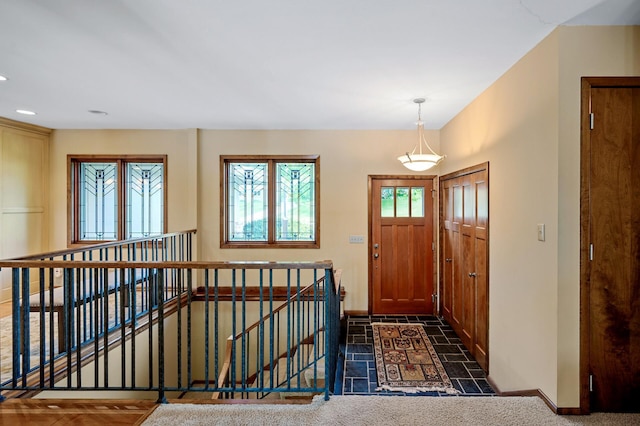 451 Reflection Rd, Apple Valley, MN 55124 - foyer featuring baseboards and recessed lighting
