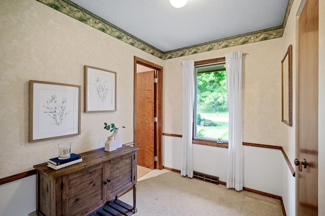 451 Reflection Rd, Apple Valley, MN 55124 - interior space with a textured ceiling and light colored carpet