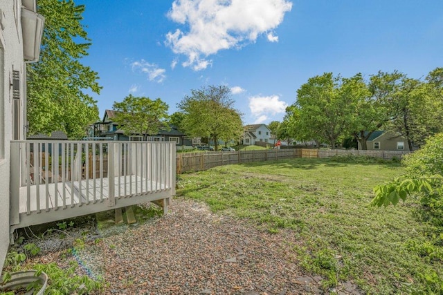 1912 15th Ave N, Minneapolis, MN 55411 - view of yard featuring a wooden deck and a residential view
